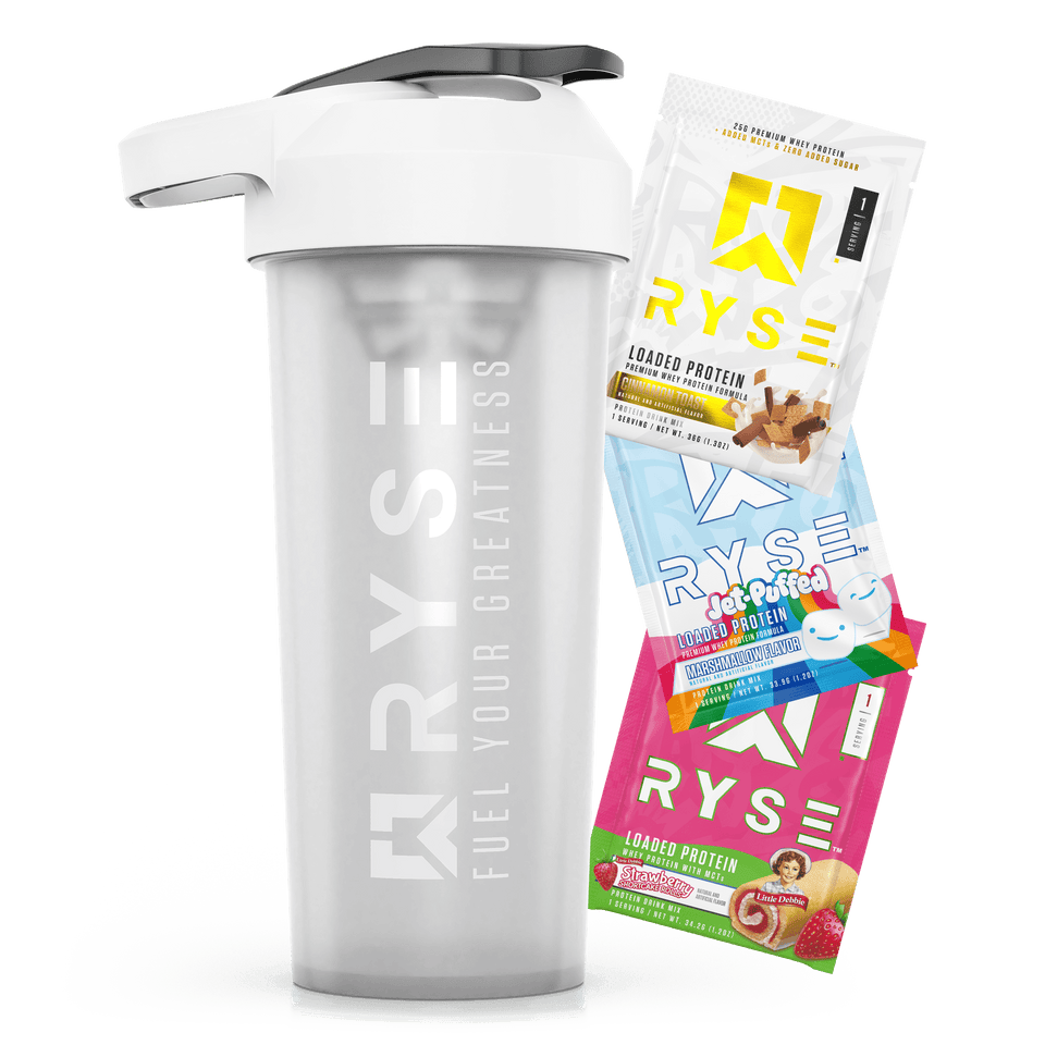 Loaded Protein Samples Variety Pack + Free SportShaker U0
